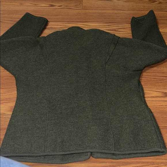 Geiger Of Austria Womens Boiled Wool Jacket Cardigan Sweater Sz 42 ( US 6) Green - Picture 8 of 9